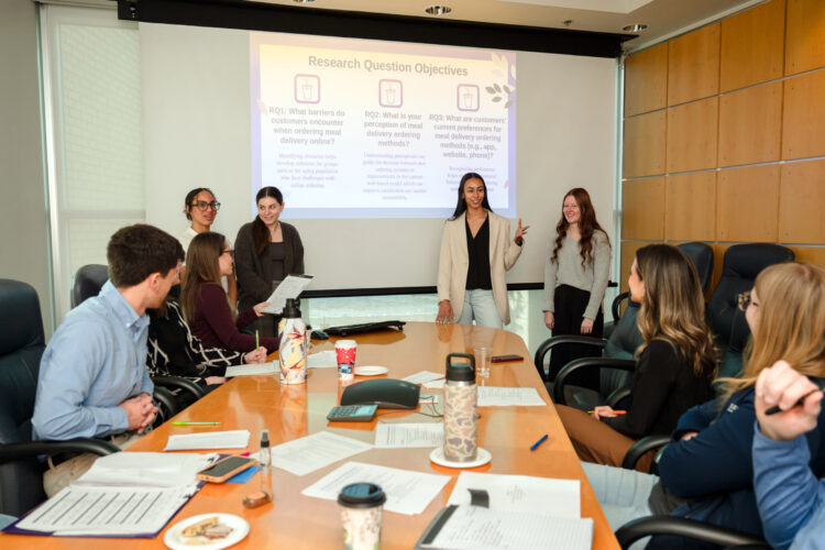 Penn College students work with local businesses to practice market research